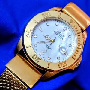 Invicta Swiss 50mm Diver Gold Tone Luxury Men's Watch